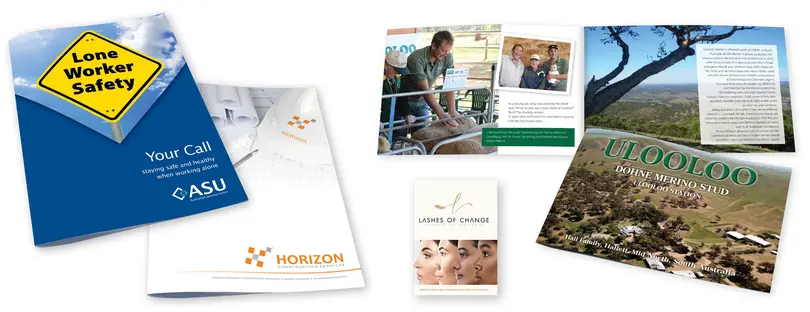 Digitally colour printed booklets and brochures