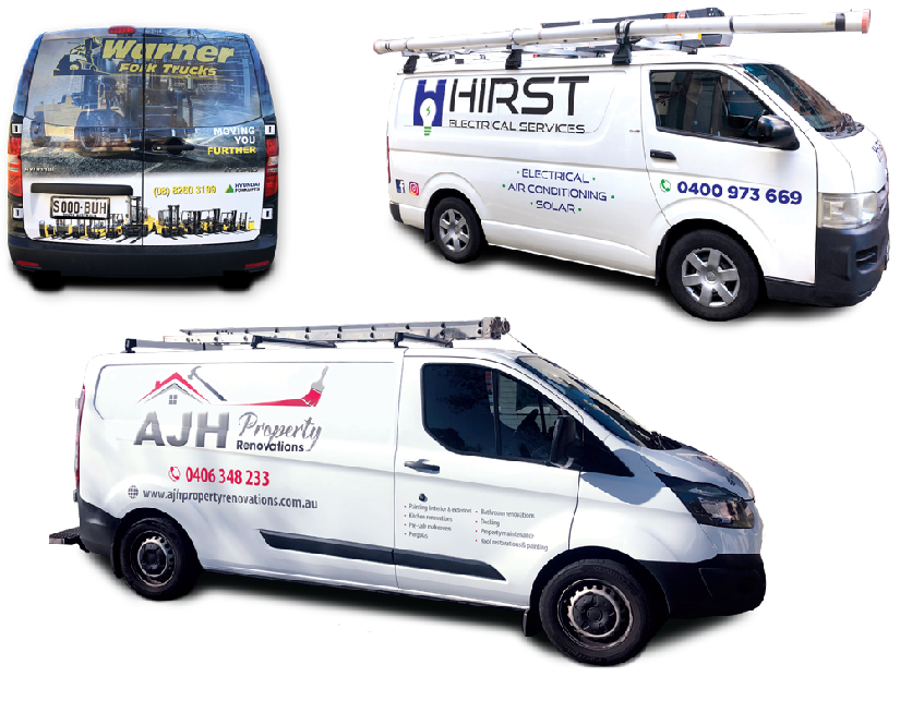 Get an all over wrap for your vehicle - great advertising for your business