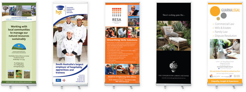 Colourful display banners designed by Color On Demand