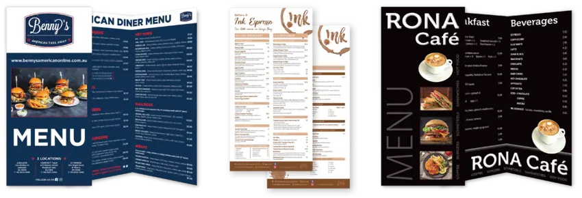 Add grace to your special occasion with  printed menus from Color on Demand