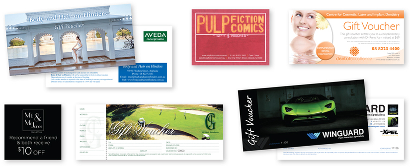 Gift vouchers promote your business