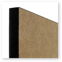 9mm Black Edge MDF