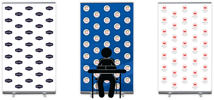 Video conferencing display stands from Color On Demand, Adelaide