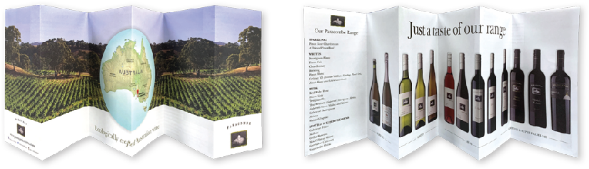 Folded brochures - concertina folds